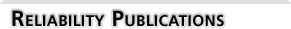 Reliability Publications